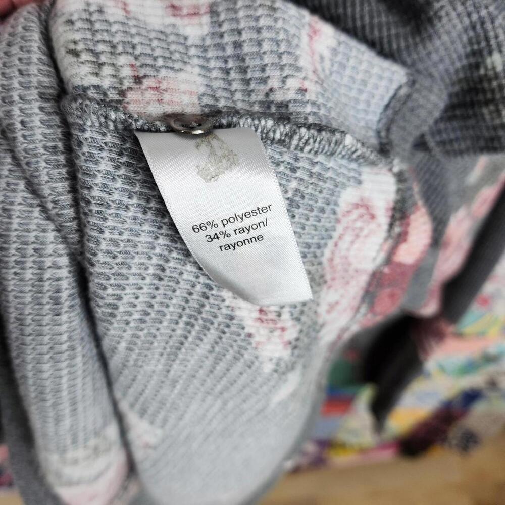 Cozy Floral Long Sleeve Thermal Top, Size 2X - Picture 5 of 5